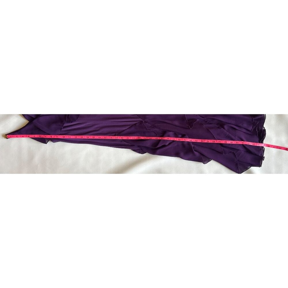 Y2K Asymmetrical Dress Size 8 Purple Layered Ruffles Fairy Core Ballet Core - Picture 8 of 8
